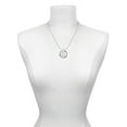 thumbnail image 3 of Delight Jewelry Silvertone Large Greek Letter - Omega - Gymnastics Mom Ring Charm Necklace, 18", 3 of 4