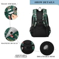 thumbnail image 4 of FORMRS Unisex School Backpack 17" Student Travel Bag with Laptop Compartment, Green Christmas Gingerbread, 4 of 7