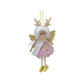 thumbnail image 2 of Decoración de muñeca de ángel de Navidad, muñeca de niña de Navidad, juguete ideal como regalo, adorno colgante en miniatura de invierno para sala de Ropa rosa, 2 of 8