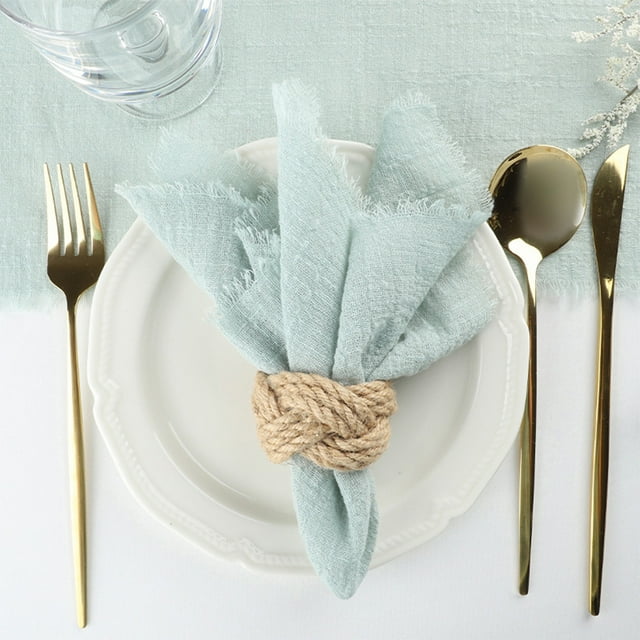 Napperon à Franges en Tissu, Bouche Plissée, Tissu Occidental, Napperons de Table en Lin