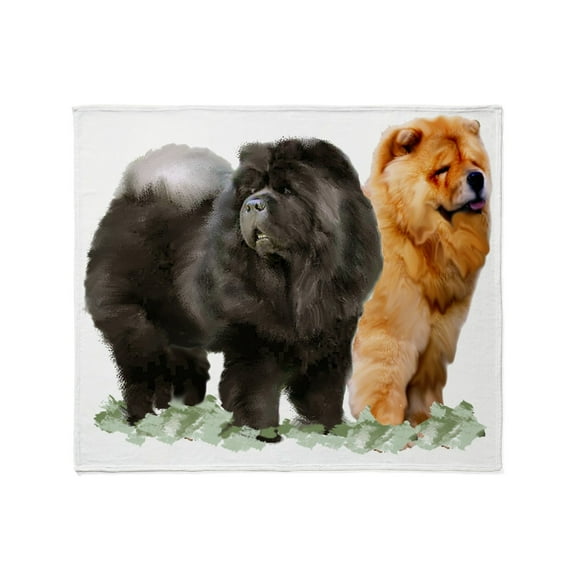 CafePress - Red And Black Chows Throw Blanket - Soft Fleece Throw Blanket, 50"x60" for All Ages