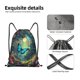 thumbnail image 4 of Fotbe Enchanted Forest Butterfly A Bolsa Mochila con Cordón Estampada, Bolsa de Gimnasio Deportiva, Bolsa Cinch, Bolsa con Cordón para Hombres y Mujeres-Small, 4 of 6
