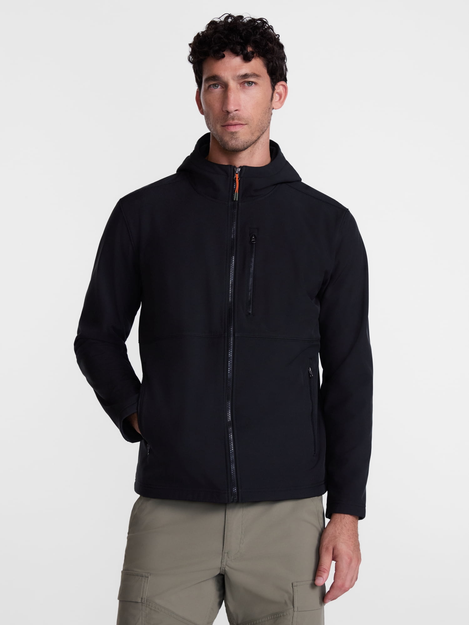 Ozark Trail Men's and Big Men's Softshell Jacket with Hood, Sizes S-3XL