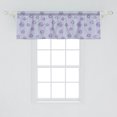thumbnail image 2 of Ambesonne Nautical Valance Pack of 2, Fishes and Sea Leaves Art, 54"X18", Lavender and Pastel Purple, 2 of 4