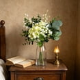 thumbnail image 6 of MMJ Artificial Flowers Rustic Style Bouquet 2pcs Mixed Foliage Cream Pink Faux Floral Arrangement for Home Party Decor 9.84x15.75x15.75in, 6 of 6