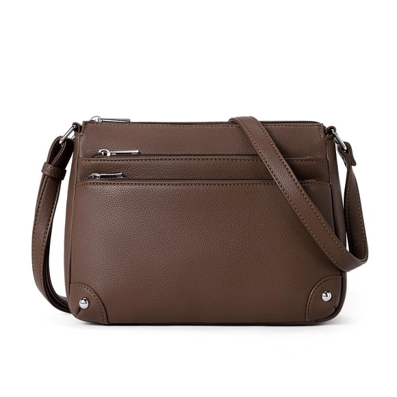 Bandolera WESTBRONCO para mujer, tamaño mediano, color café