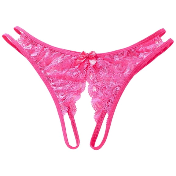 Underpants for Women Invisibles Open Files Large Size T Shaped Lace Sexy Floral Lace Breathable Briefs Womens Underwear