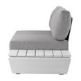 thumbnail image 5 of Pemberly Row 3-piece Modern Aluminum Frame Outdoor Sectional in Gray, 5 of 21