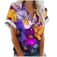 thumbnail image 1 of Lata de Agua para Plantas, Flores Casuales de Moda Y Plantas Impresas Camiseta de Manga Corta Top Hecha de Poliéster Ligero para Mujeres, Pantalones Cortos de Mujer, 1 of 5