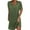 Army Green-413, variant on Under 10,Women's Solid Color Short Sleeved V-Neck Pleated Batwing Sleeve Dress,Pleated Dress, V-Neck Dress, Short Sleeved Dress Sleek Fit|95%Polyester,5%Spandex,White,Sopatenor