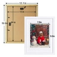 thumbnail image 6 of Golden State Art 11x14 White Wood Picture Frame, Matted to 8x10 Photos, with Tempered Glass, Pack of 1, 6 of 7