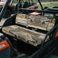 thumbnail image 3 of ZIATUBLES Wood Grain Print UTV Seat Covers 2 Pack, Waterproof Polyester Replacement Front Bench Seats Covers, Wear-Resistant UTV Outdoor Accessory Part for Kawasaki Mule, 3 of 8