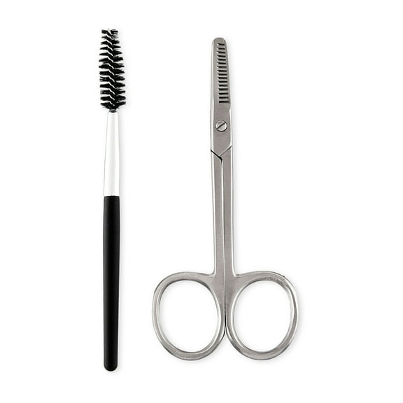 Equate Adult Brow Thinning Scissors & Hair Brush Unisex, 1 Count