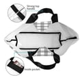 thumbnail image 4 of Fotbe Gray Checkboard Bolsa Tote Estética de Lona con Estampado para Mujer - Bolsa Reutilizable de Hombro Casual para Vacaciones, Compras, Trabajo y Gimnasio, 4 of 8