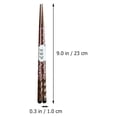 thumbnail image 2 of FONDOTIN 3 Pairs Reusable Chopsticks Wood Pointed Head Hygienic Japanese Style Home, 2 of 8