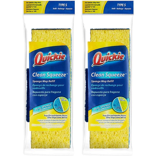 Sponge Mop Refill 3 " X 9 " type S (2 Packs)