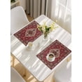 thumbnail image 5 of Country Boho Placemats Set of 8, Farmhouse Ethnic Abstract Nation Aesthetic Placemats for Dining Table, Place Mats for Kitchen Tabletop, Waterproof Wipeable Dining Table Mats Set, 5 of 9