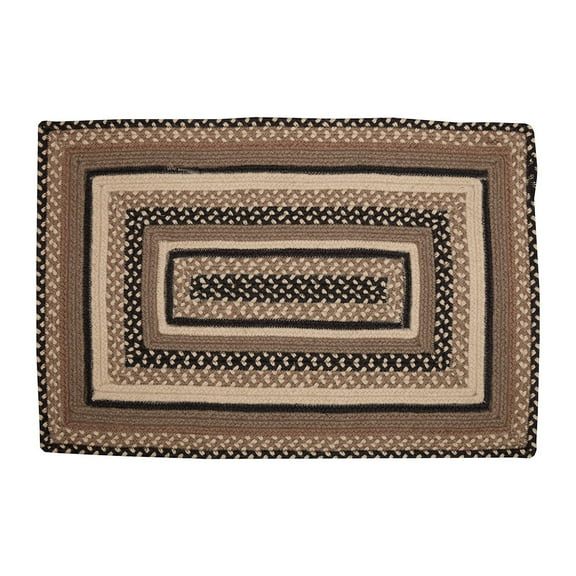VHC Brands Sawyer Mill Farmhouse Jute Floor Rectangular Rug, Charcoal Creme