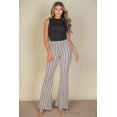 thumbnail image 4 of High Waist Flare Pants with Wave Pattern, 4 of 7