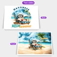 thumbnail image 2 of Havanese Hello Summer Beach Theme with Sunglasses and Tropical Cocktail 7x5in Folded Greeting Card Havanese Dog Lover Gifts Idea Single Note Card with Envelope - 00009, 2 of 5