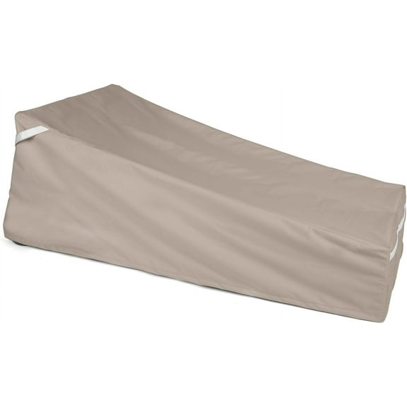 Covermates Double Chaise Lounge Covers - Premium Polyester, Weather Resistant, Drawcord Hem, Seating and Chair Covers, 63W x 82D x 38H, Clay