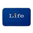 thumbnail image 5 of Goals, Gourds, and Gatherings Life + Ball Red Word Print Bath Mat, 5 of 5
