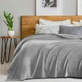 thumbnail image 4 of SEDONA HOUSE Flannel Fleece Blanket, Twin Size 60 x 80 Inches, Grey, 4 of 8