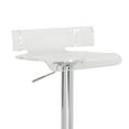 thumbnail image 2 of Acme Furniture Rania Modern 31"H Clear Swivel Bar Stool in Chrome Indoor, 2 of 6
