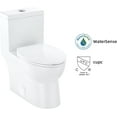 thumbnail image 4 of M optimized One-Piece Elongated Siphonic Flush Toilet With Soft Close Seat Ceramic White, 4 of 8