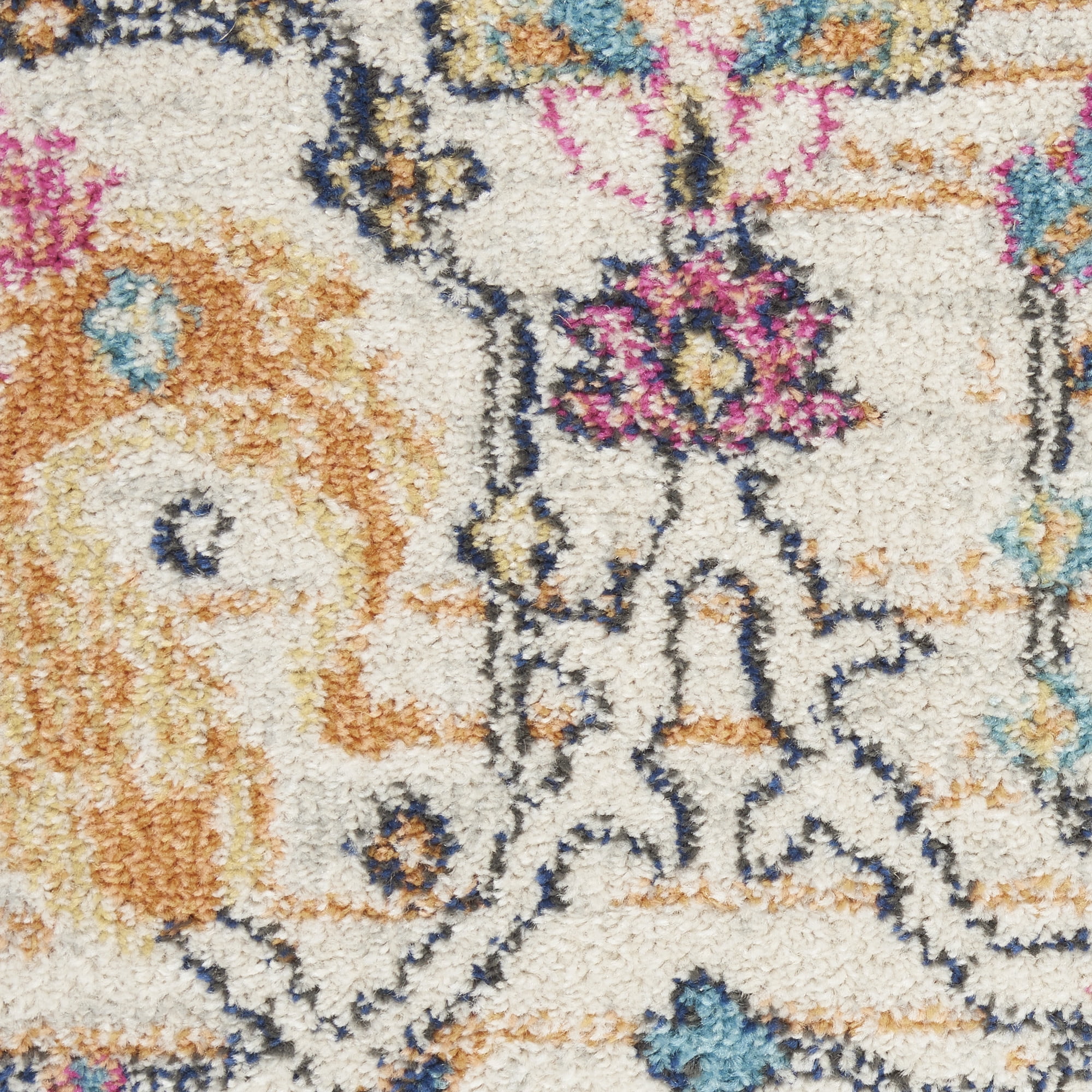 Nourison Passion Floral Ivory/Multi 1'10" x 6' Area Rug, (2x6)
