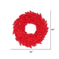 thumbnail image 2 of Vickerman 60" Red Fir Artificial Christmas Wreath, Red Dura-Lit LED lights., 2 of 2