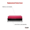 thumbnail image 3 of Premium Cotton/Polyester Futon Cover by Prestige Furnishings - Solid Collection - Solid Pink - Twin Ottoman Size (39" x 21"), 3 of 6