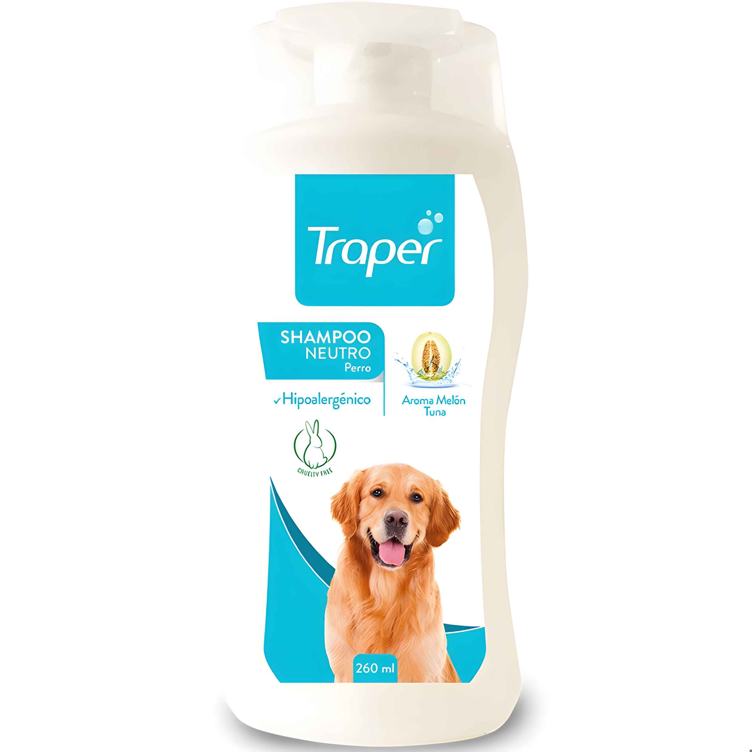 Shampoo Neutro Para Perros Aroma Melón Tuna 260Ml - Traper