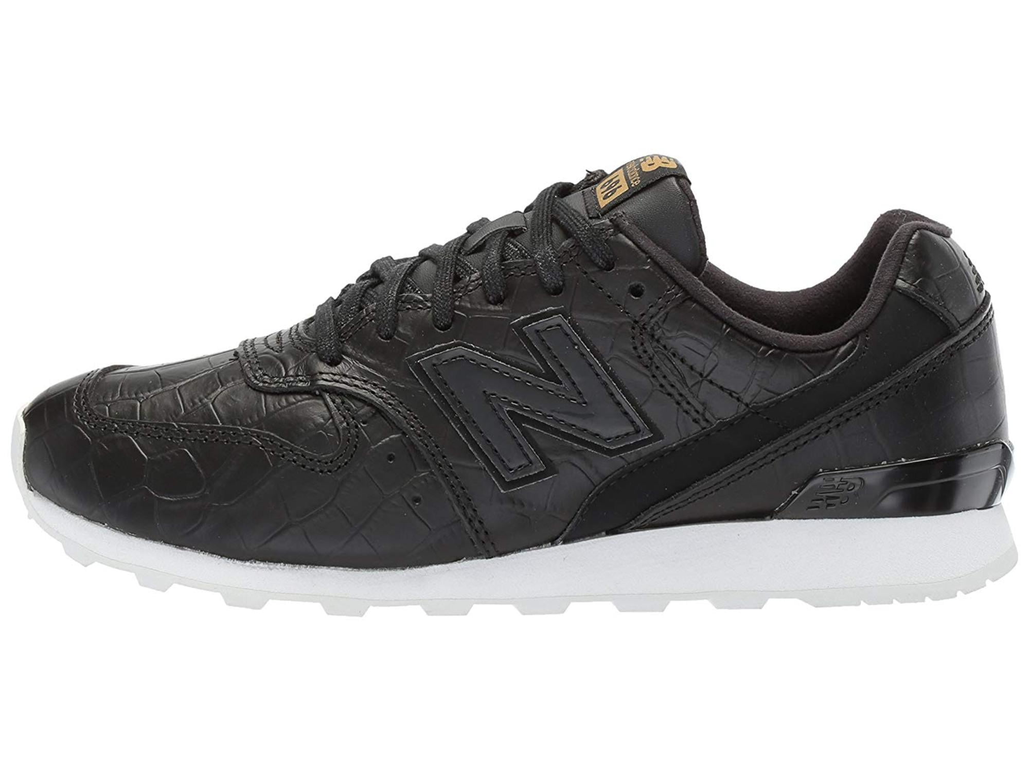 womens black leather new balance shoes