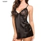 thumbnail image 4 of [Tatain] Sexy Lingerie Women Silk Lace Robe Dress Babydoll Nightdress Nightgown Sleepwear MXpangjing, 4 of 4