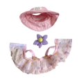 thumbnail image 3 of Pato de peluche de 15 cm, ropa, accesorios para fotos, suave, lindo, elegante, juego de simulación, disfrazarse rosa con gorra, 3 of 9