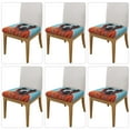thumbnail image 2 of Cauagu Cool Dog In Hoodie for Dining Chair Seat Covers,Slipcovers Kitchen Chair Covers Upholstered Chair Seat Cushion Cover Chair Seat Protector-Six Piece, 2 of 7