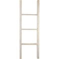 thumbnail image 3 of Ekena Millwork 15"W x 48"H x 3 1/2"D Vintage Farmhouse 3 Rung Ladder, Barnwood Decor Collection, Chalk Dust White, 3 of 13