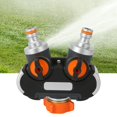 thumbnail image 1 of Conector de Manguera de 2, Adaptador de Manguera de Jardín Grueso Práctico Práctico para Fugas Eficiente 2 Válvula Para Lavado de Automóviles de Rigo de Jardín, 1 of 7