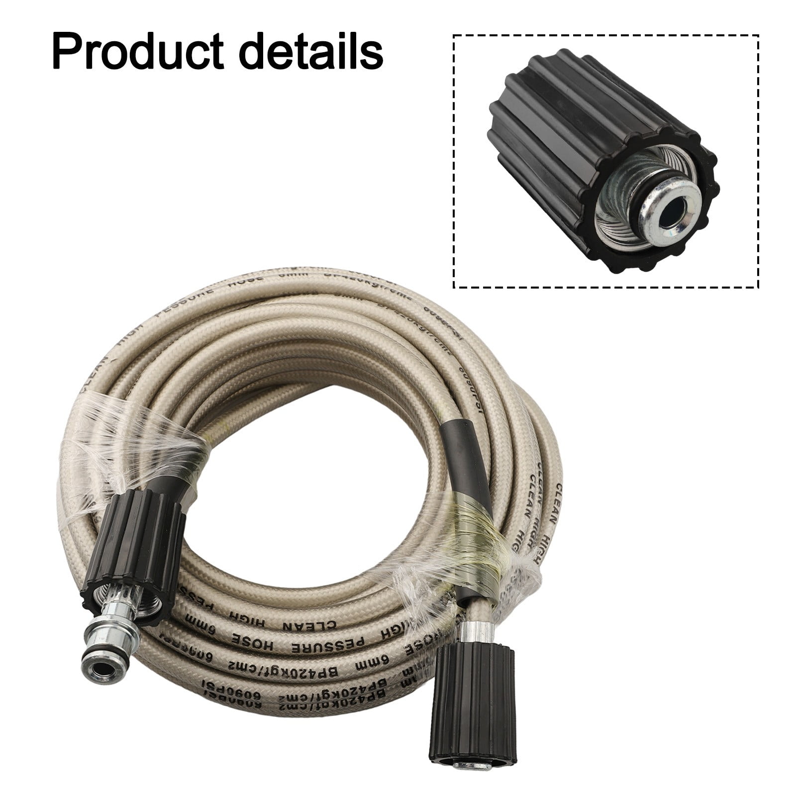 Ana Easy Extension High Pressure Washer Hose M Length Drain Pipe Cleaning High Pressure Washer Hose M MaleM Male ConnectorHome Decor