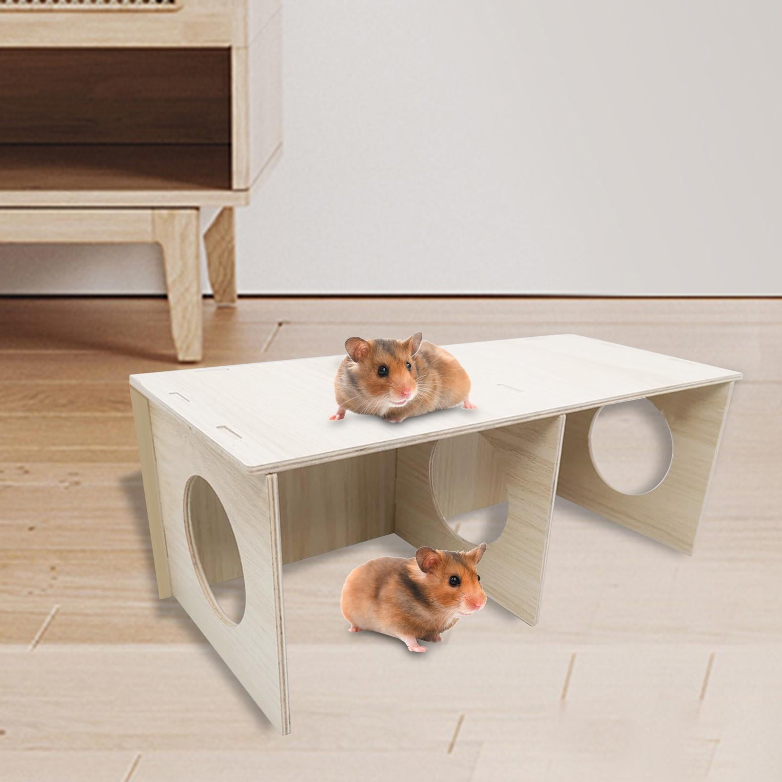 Bvdfgk Hamster House Playground Exercise Toy Assemble Peep Shed Activity Tunnel Nesting 36cmx16cmx14cm