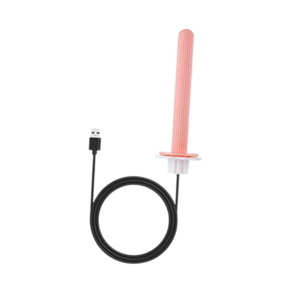 Runquan Heated Bird Perch Exercise Toys Bird Cage Heater for Finches Budgies Conures Pink
