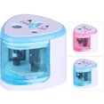 thumbnail image 2 of Blue Battery Operated Heavy-Duty Electric Pencil Sharpener - Suitable for School, Classroom, and Office, 2 of 4