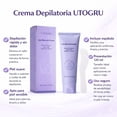 thumbnail image 4 of Crema Depilatoria UTOGRU Lila 120 ml con Espátula para Piel Sensible Eliminación Rápida, 4 of 5