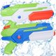 thumbnail image 1 of Paquete de 2 pistolas de agua, pistolas de agua de capacidad de 1000ML para niños y adultos, pistola de agua para playa al aire libre, rango de tiro de 10-12M de largo para regalo de niños y niñas, 1 of 1