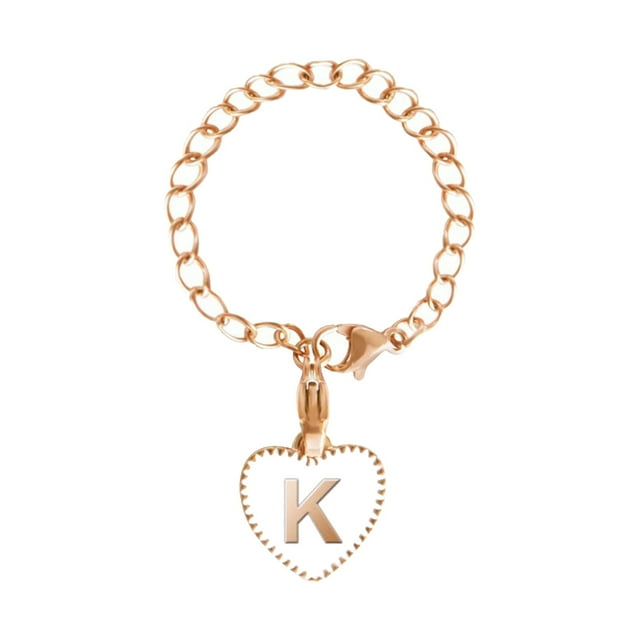 Letter Charm Accessories For Cup Name Id Letter Handle Charm For Cup Tumbler Heart Shape Initial Identification Charms Thoughtful Xmas Cups for Kitchen Set