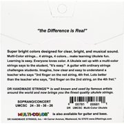 DR Strings Ukulele Multi-Color Soprano Concert Strings