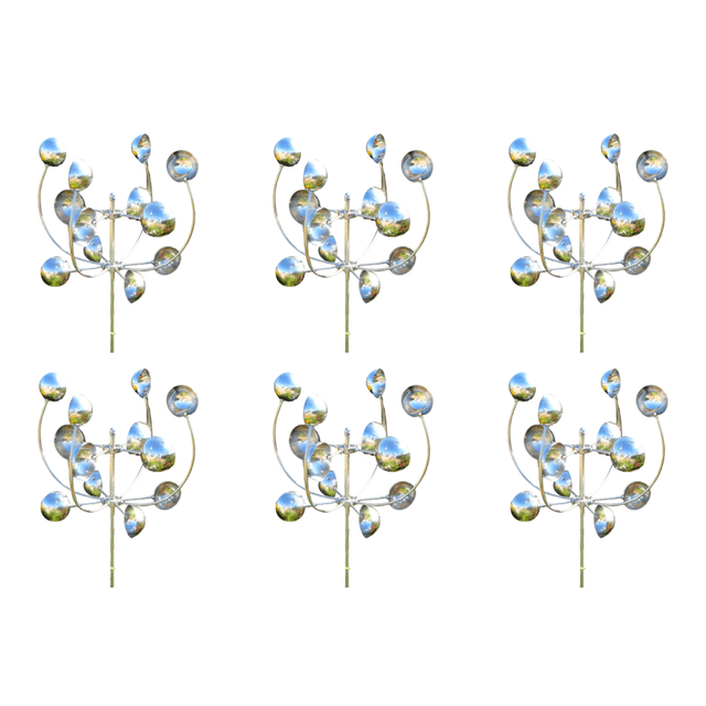 Jardín Hierro Forjado Molino Viento Decorativo Ornamento Arte Artesanía Rotación Viento Spinner