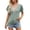Dark Green, variant on Womens Blouses Summer Hollow Out Lace Trimmed Solid Color Yoke Blouse T Shirt Casual Top Fashion Trendy Clothes