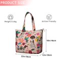 thumbnail image 4 of Dogs with Pioneer Flower Travel Tote Bags for Women Carry On,Large Weekender Bags for Women Travel,Multi Functional Duffle Bag for Work,Shopping,Sports, 4 of 5